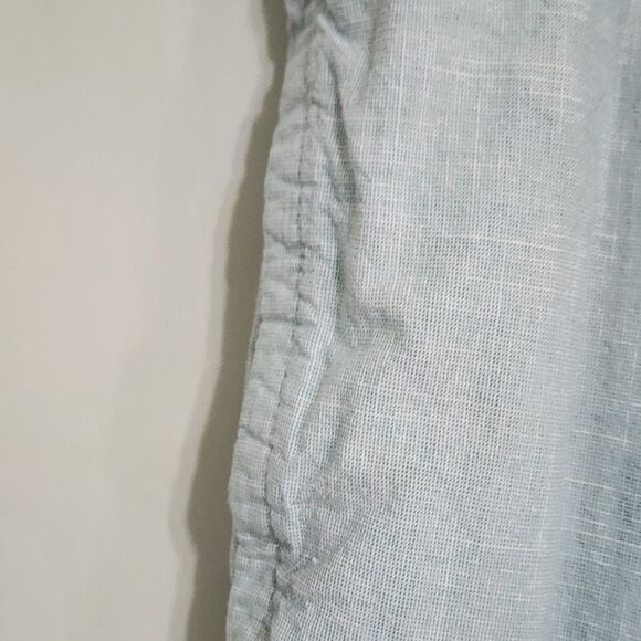 H&M Mens Shorts L Blue 100% Cotton Pull On With Pockets - Picture 2 of 5